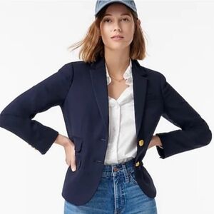 Navy Wool Classic J.Crew Schoolboy Blazer